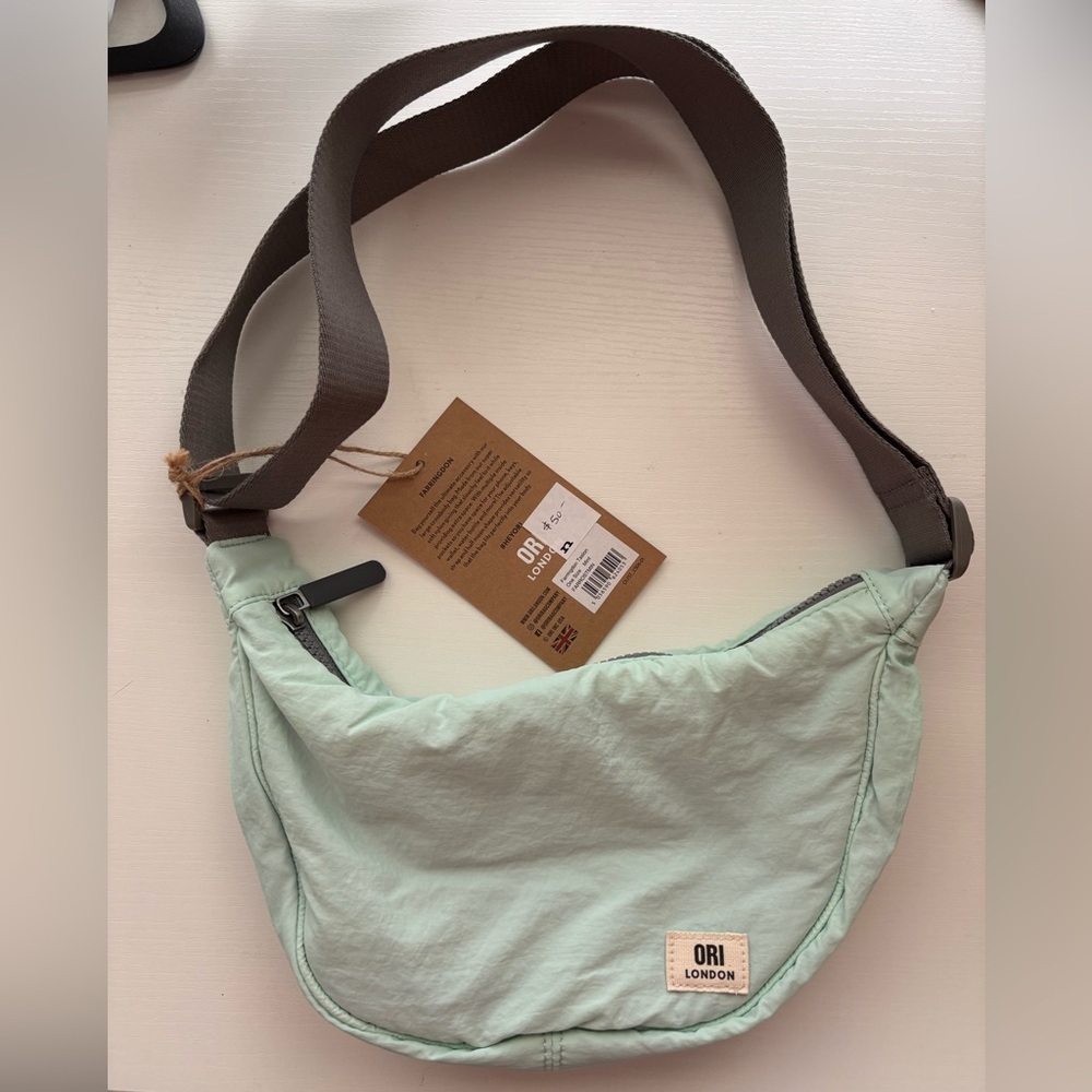 NWT ORI LONDON light Teal Crossbody Bag